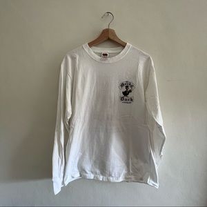 Mucky Duck San Francisco Pub Long Sleeve Tee - Large - White